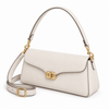 Aveline Shoulder Bag – Off-White — three-quarter view