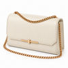 Soline Chain Bag – Ivory — three-quarter view