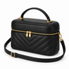 Celeste Vanity Bag – Black — three-quarter view