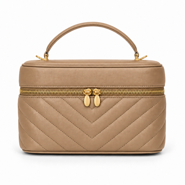 Celeste Vanity Bag – Toffee — front view