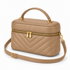 Celeste Vanity Bag – Toffee — three-quarter view