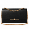 Soline Chain Bag – Black — front view